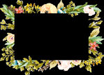免扣花框素材