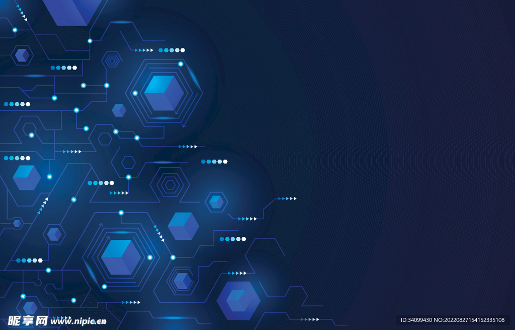 ai矢量蓝色炫酷背景