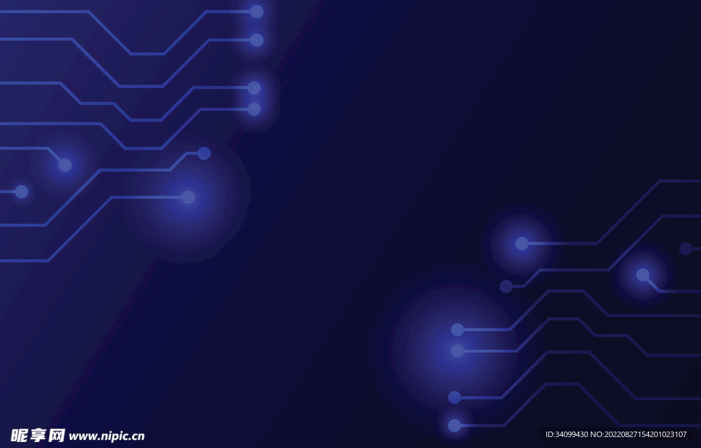 ai矢量科技感电路背景