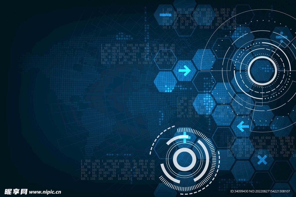 ai矢量科技圆环背景