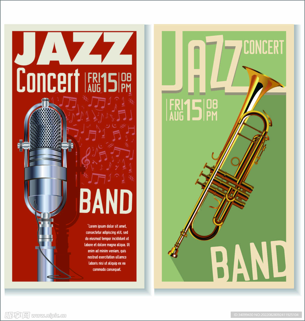 ai矢量爵士乐海报