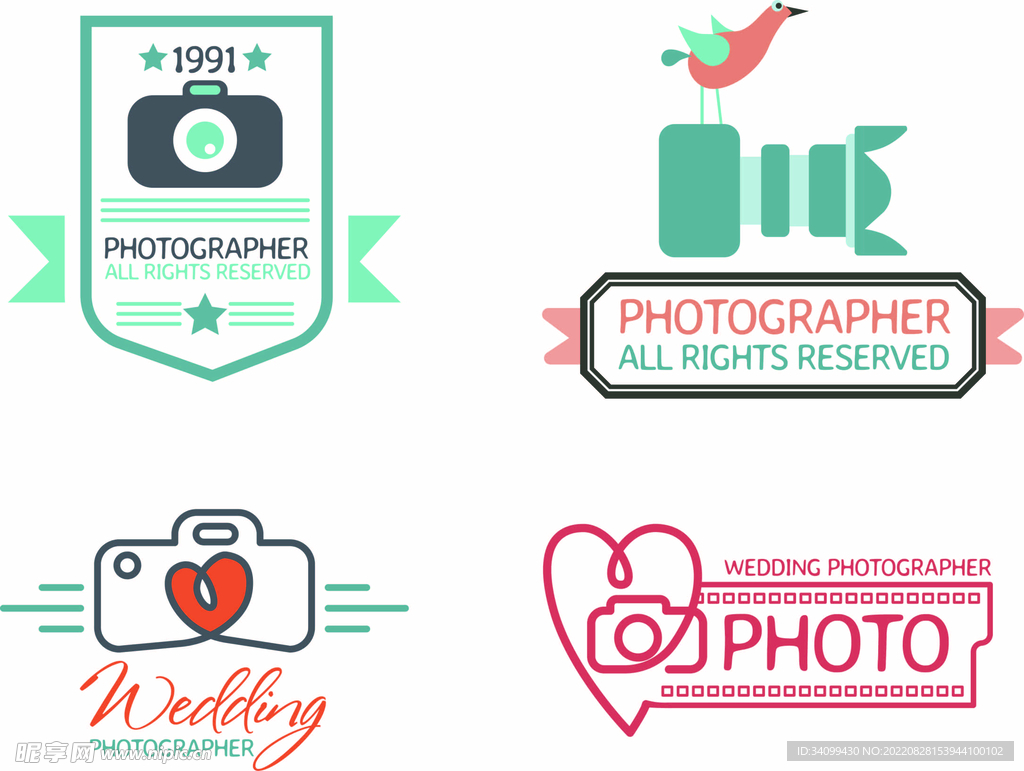 ai矢量创意摄影图标