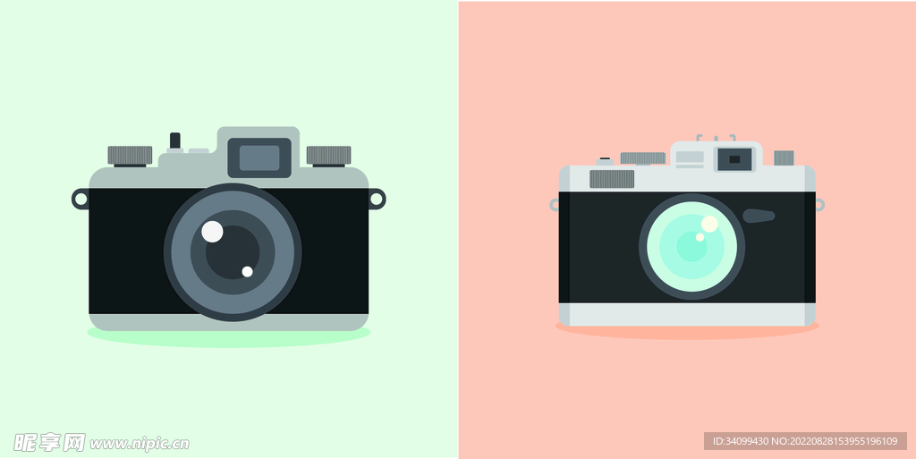ai矢量摄影相机元素
