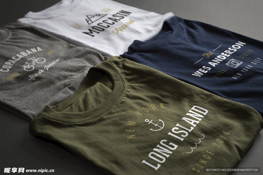 圆领短袖T恤样机