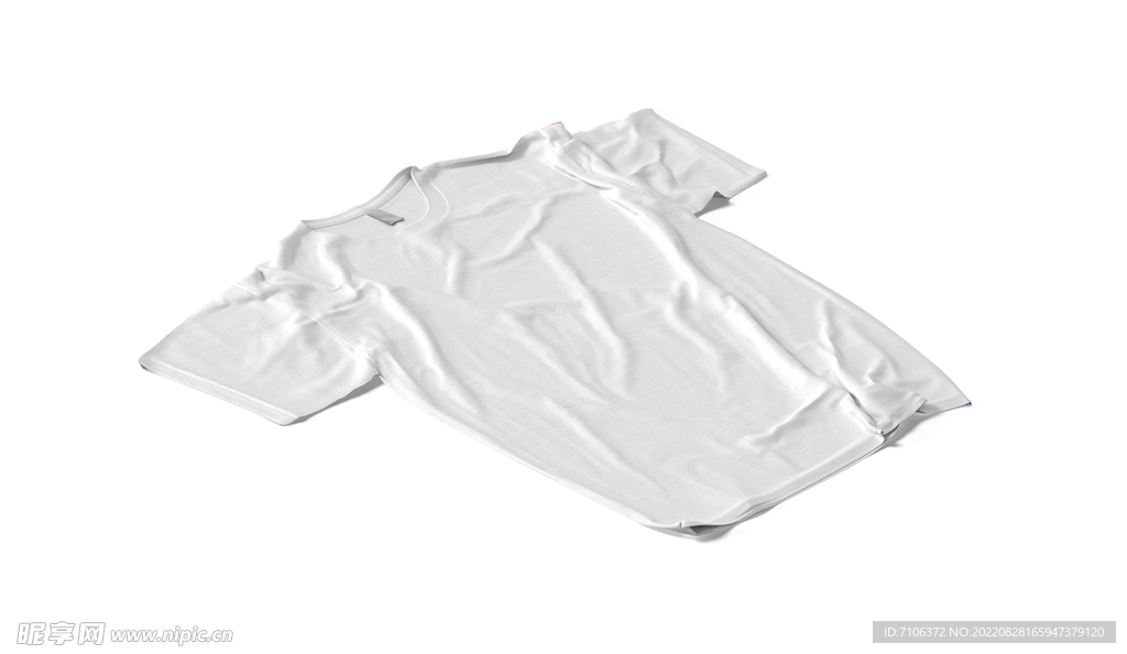 圆领短袖T恤样机