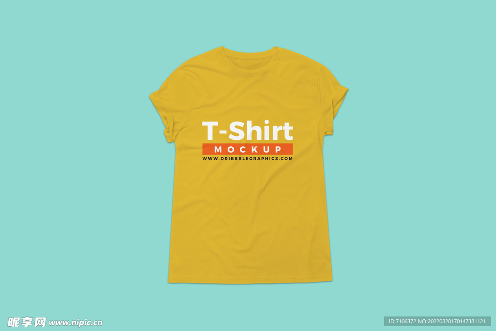 圆领短袖T恤样机