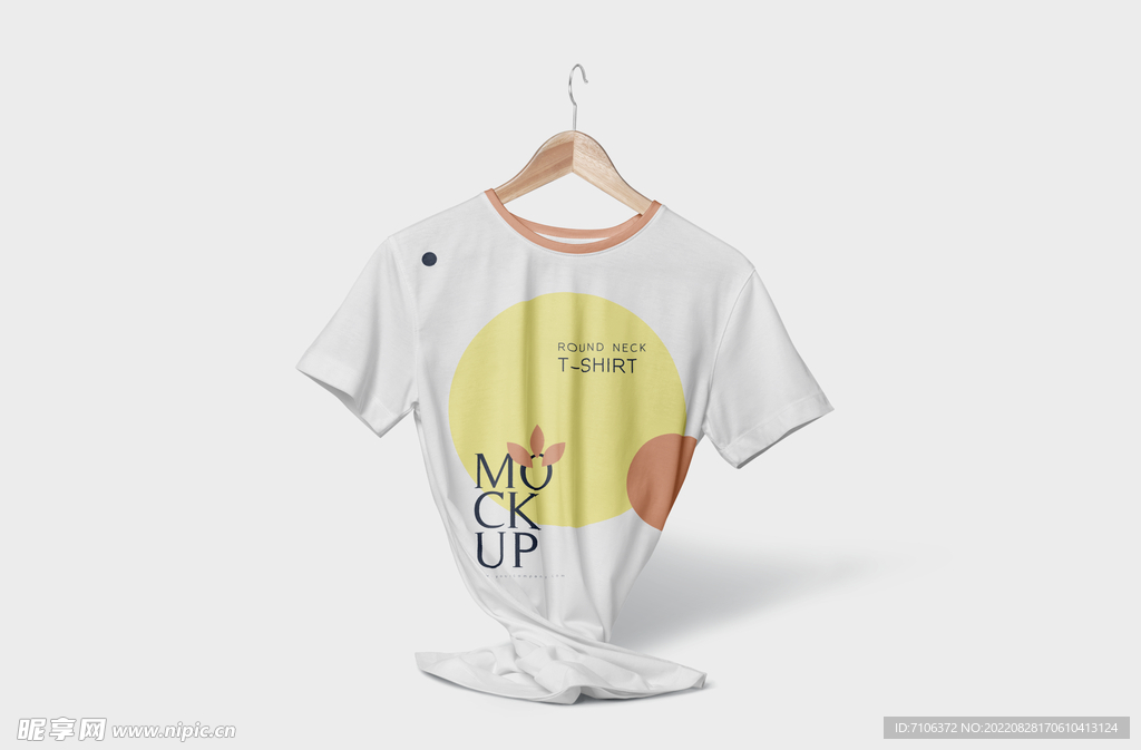 圆领短袖T恤样机