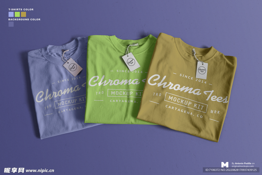 圆领短袖T恤样机