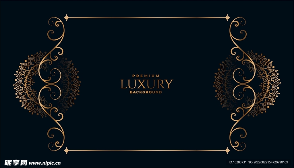 欧式金箔色花纹素材