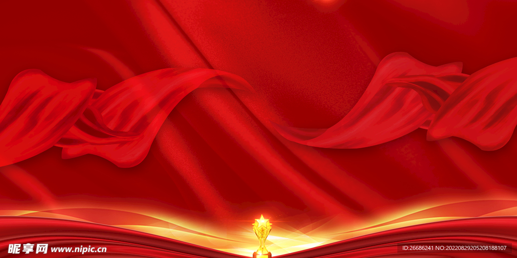 红色背景