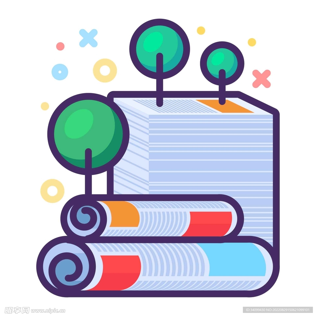 ai矢量节约纸张素材