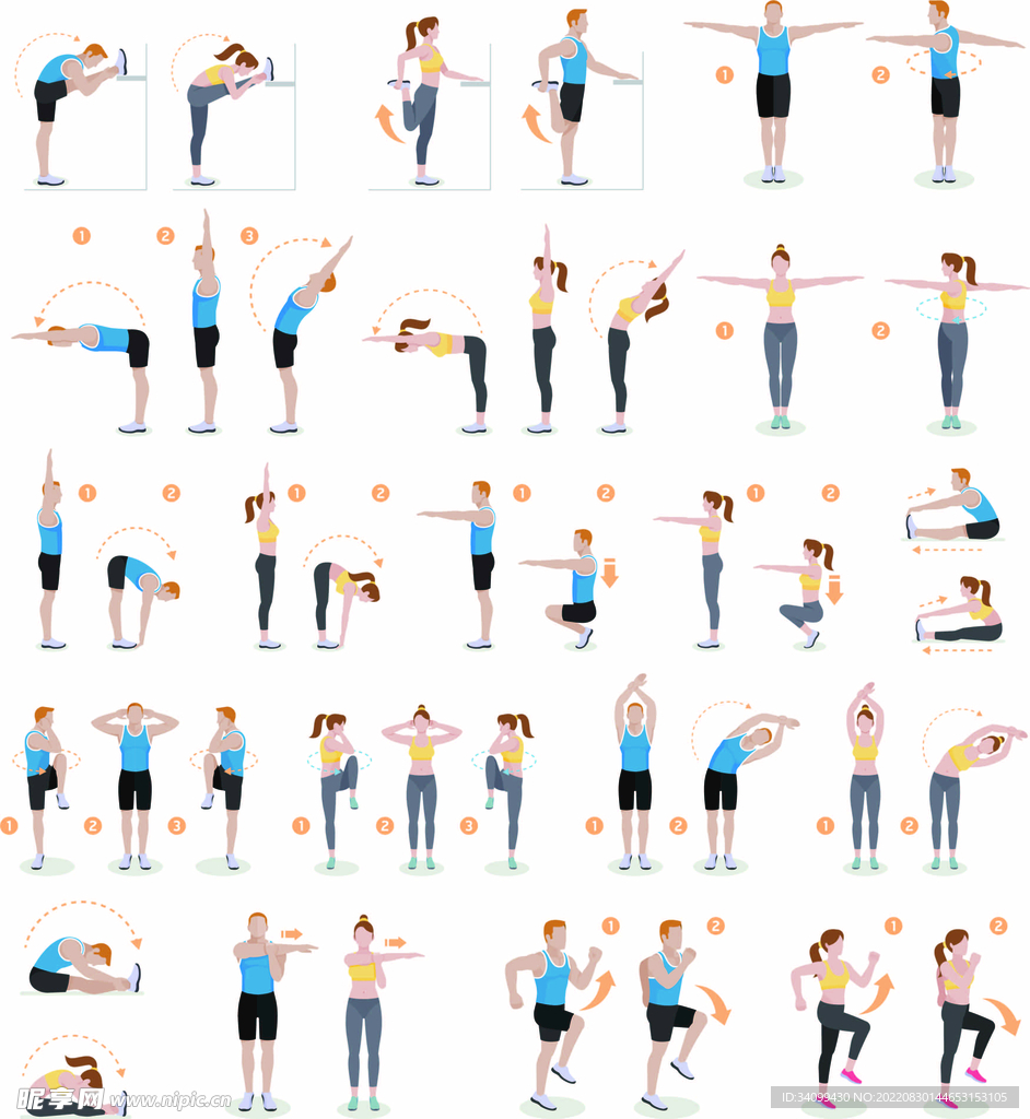 ai矢量体育健身动作分解