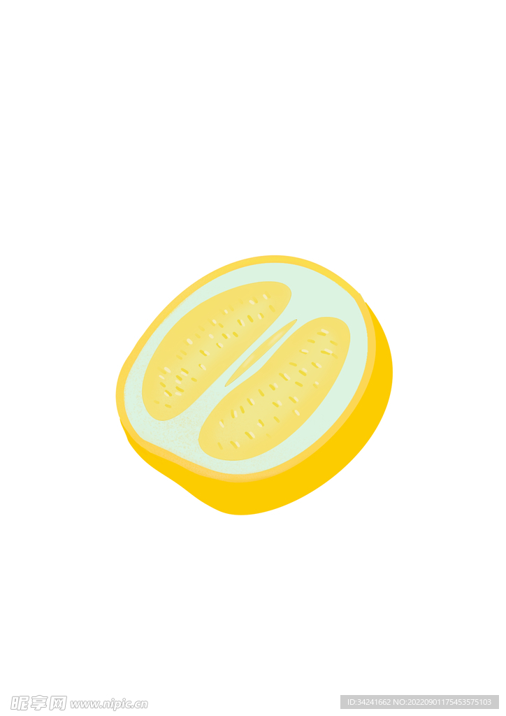 小清新柚子插画