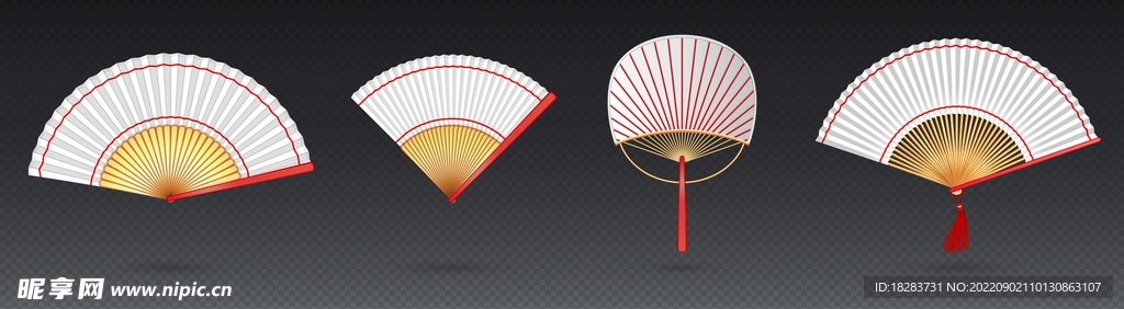 复古中国风纸扇