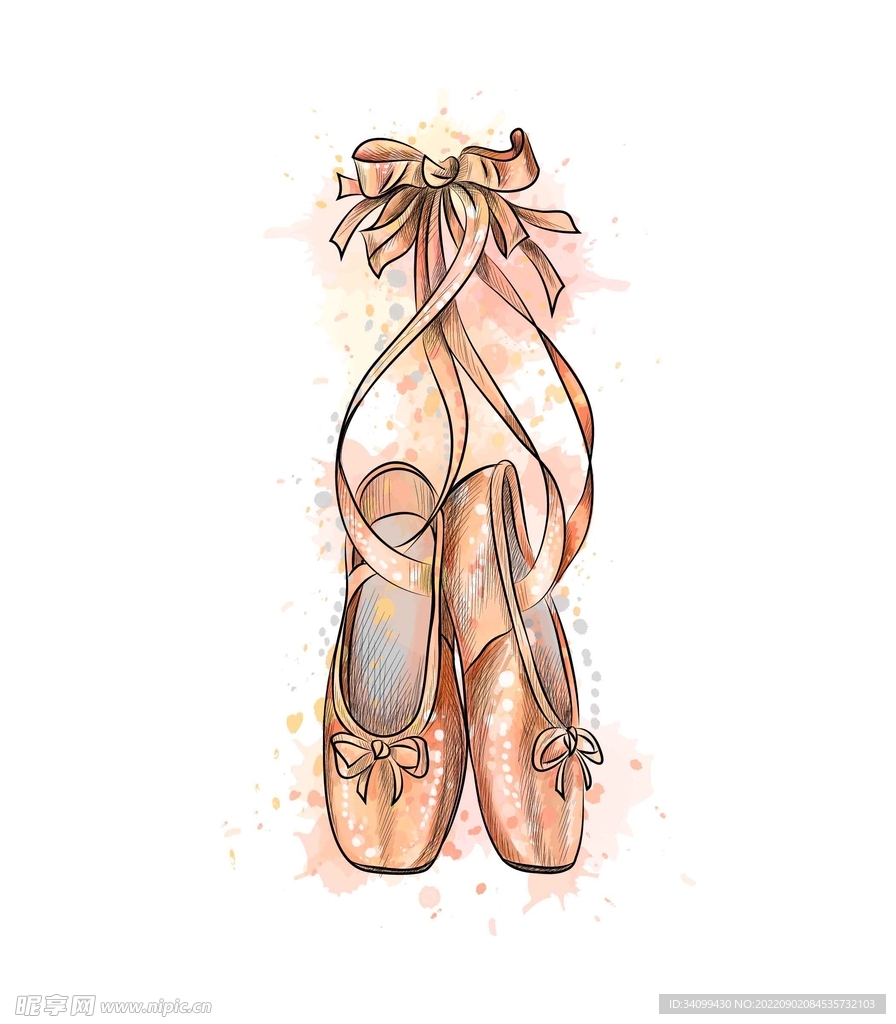 ai矢量芭蕾舞素材