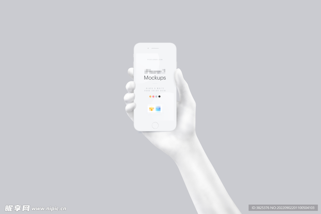 手持手机样机