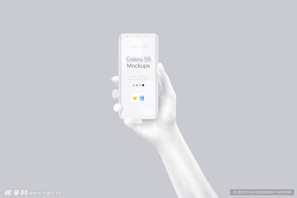 手持手机样机