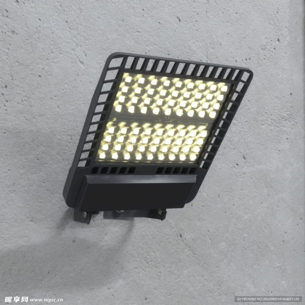 C4D模型户外墙壁灯