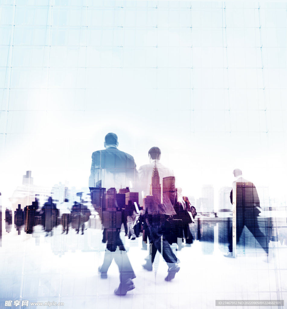 商务人流海报