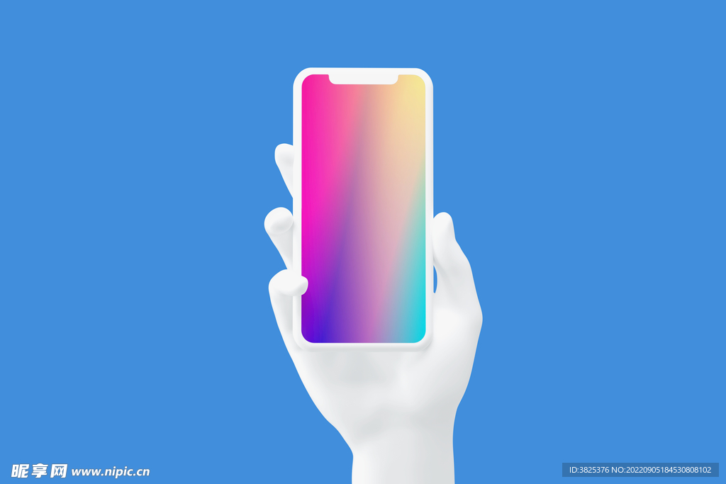 手持手机样机