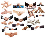 握手  手  商务洽谈   