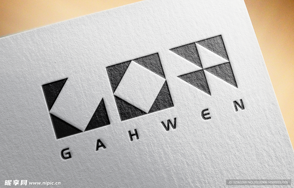 印刷名片logo展示样机