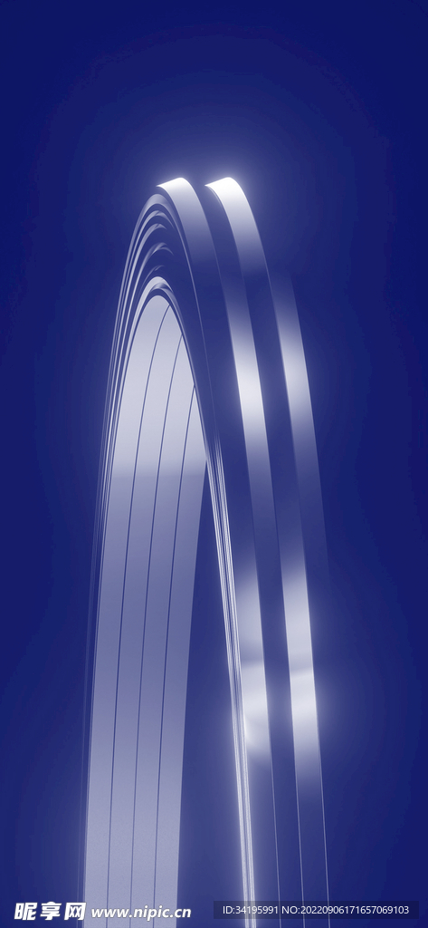 蓝色地产光感大气背景底纹