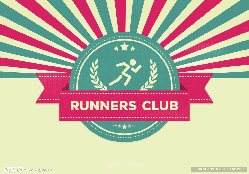 ai矢量跑步背景