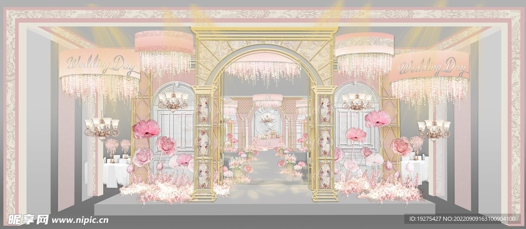 粉色欧式婚礼