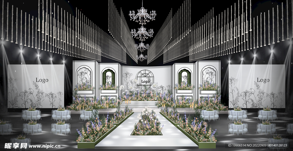 简约婚礼效果图