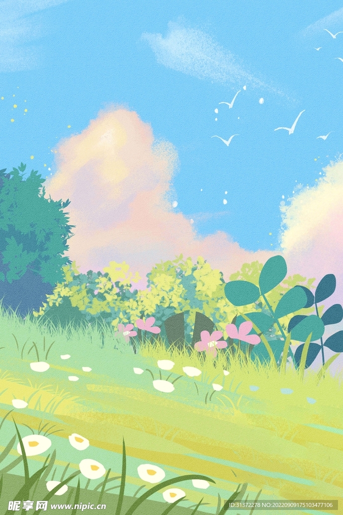  小清新简约创意海报图片