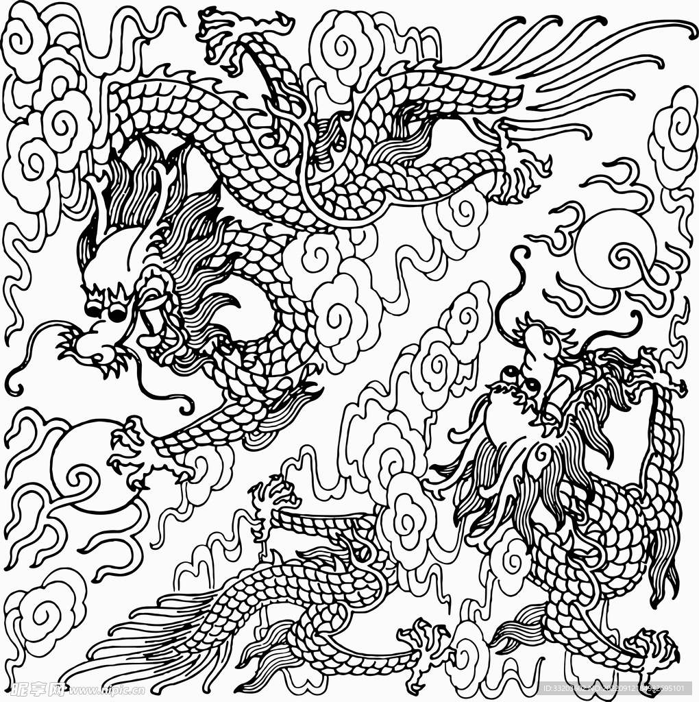 龙纹 凤纹 传统纹样