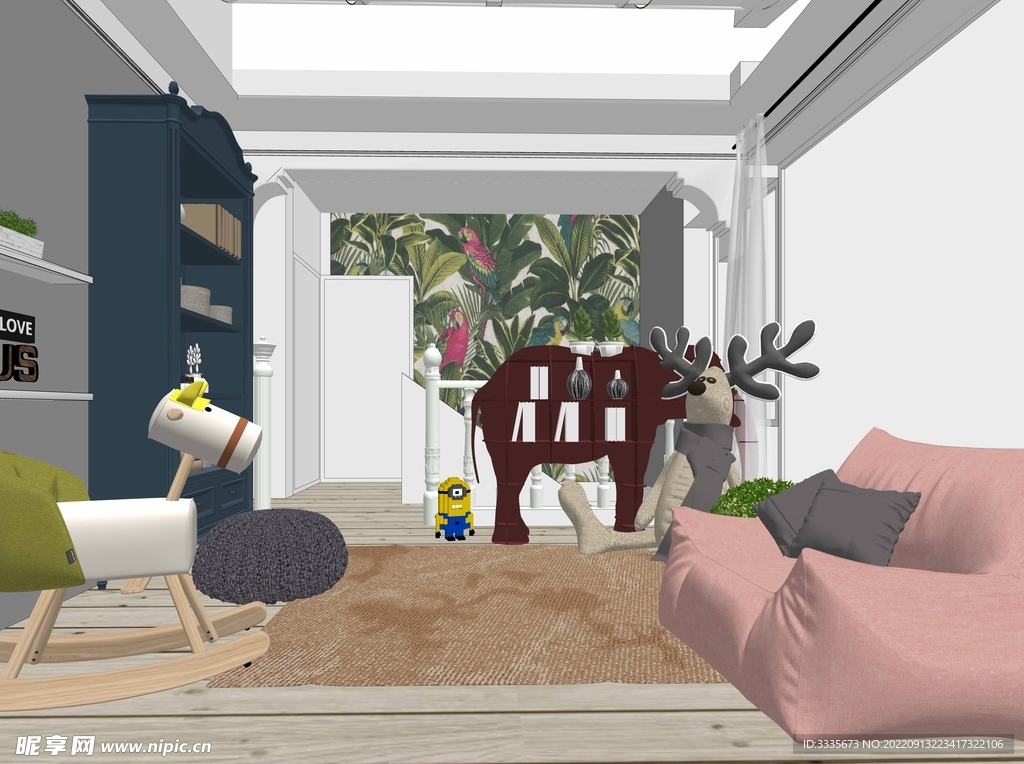 北欧阳光儿童房