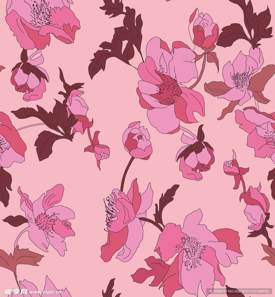 数码印花 小碎花