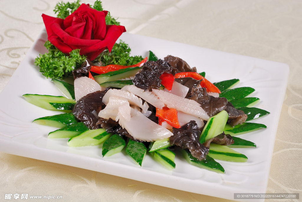 青瓜木耳炒鲜鱿