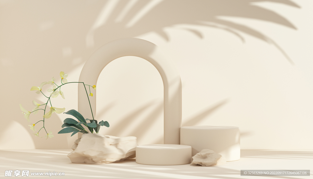 立体光影电商展台