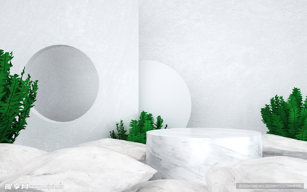 简约电商展台背景