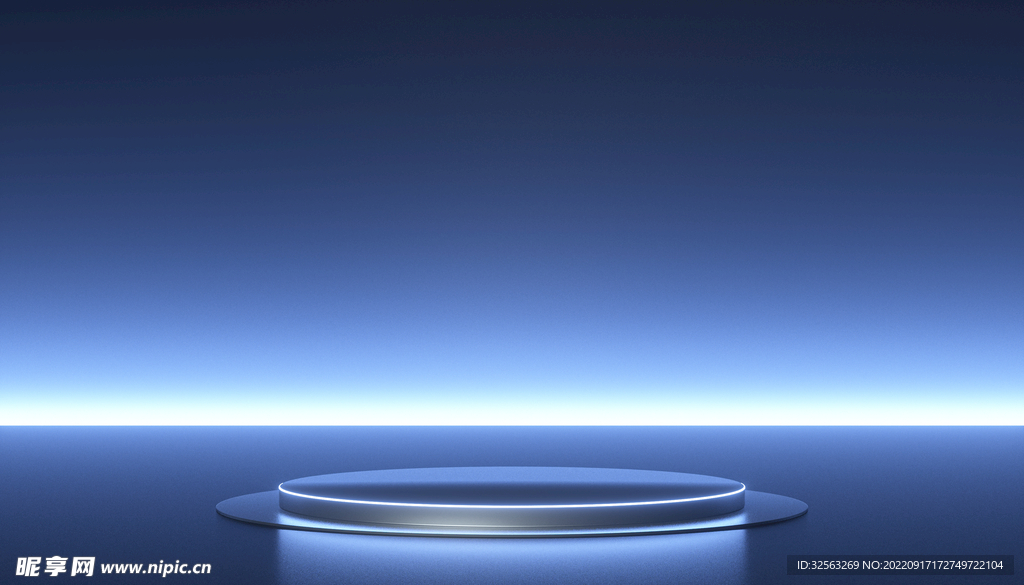 简约霓虹科技展台