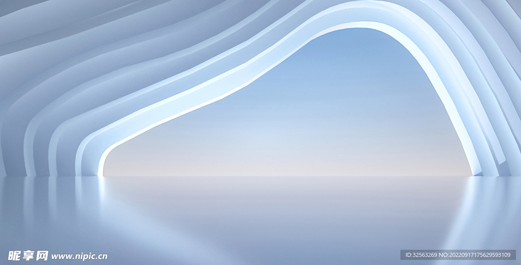 创意几何空间场景