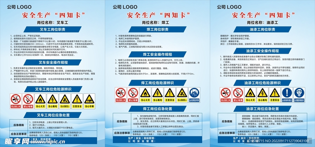 安全生产四知卡