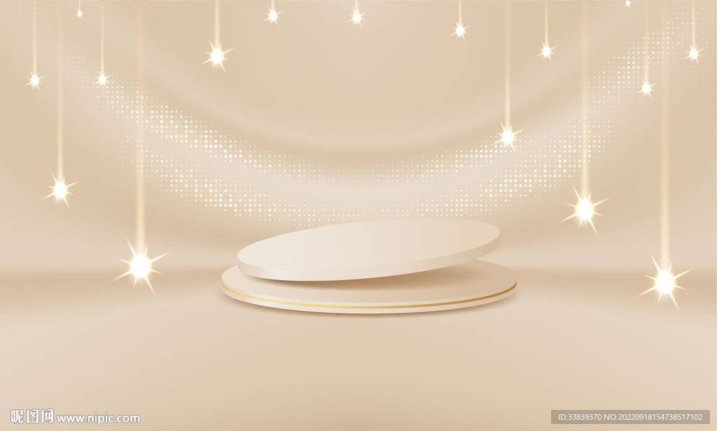 C4D立体电商场景背景展板