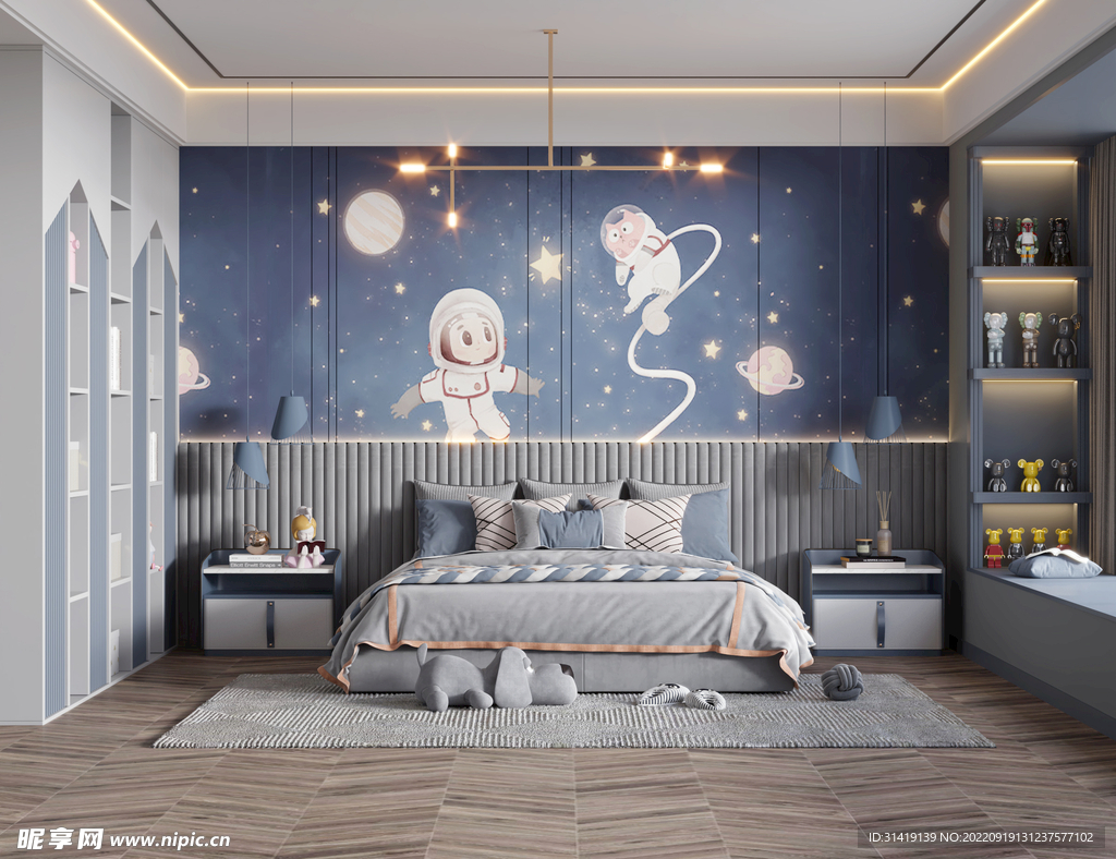 儿童房场景图片