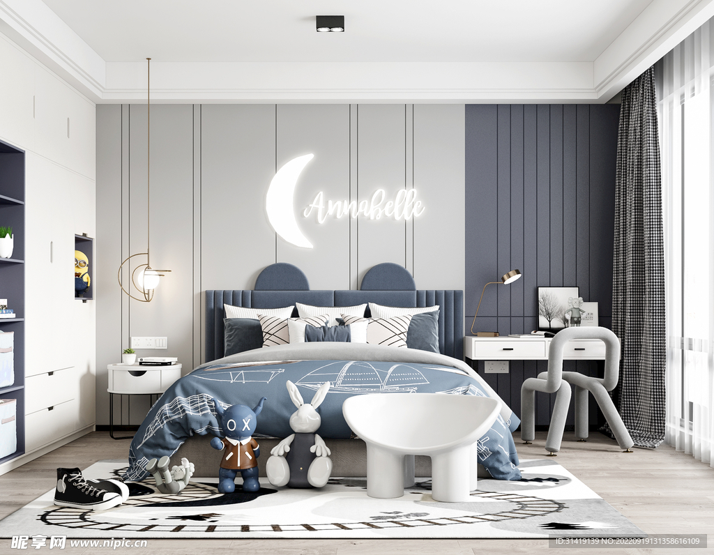 儿童房卧室场景