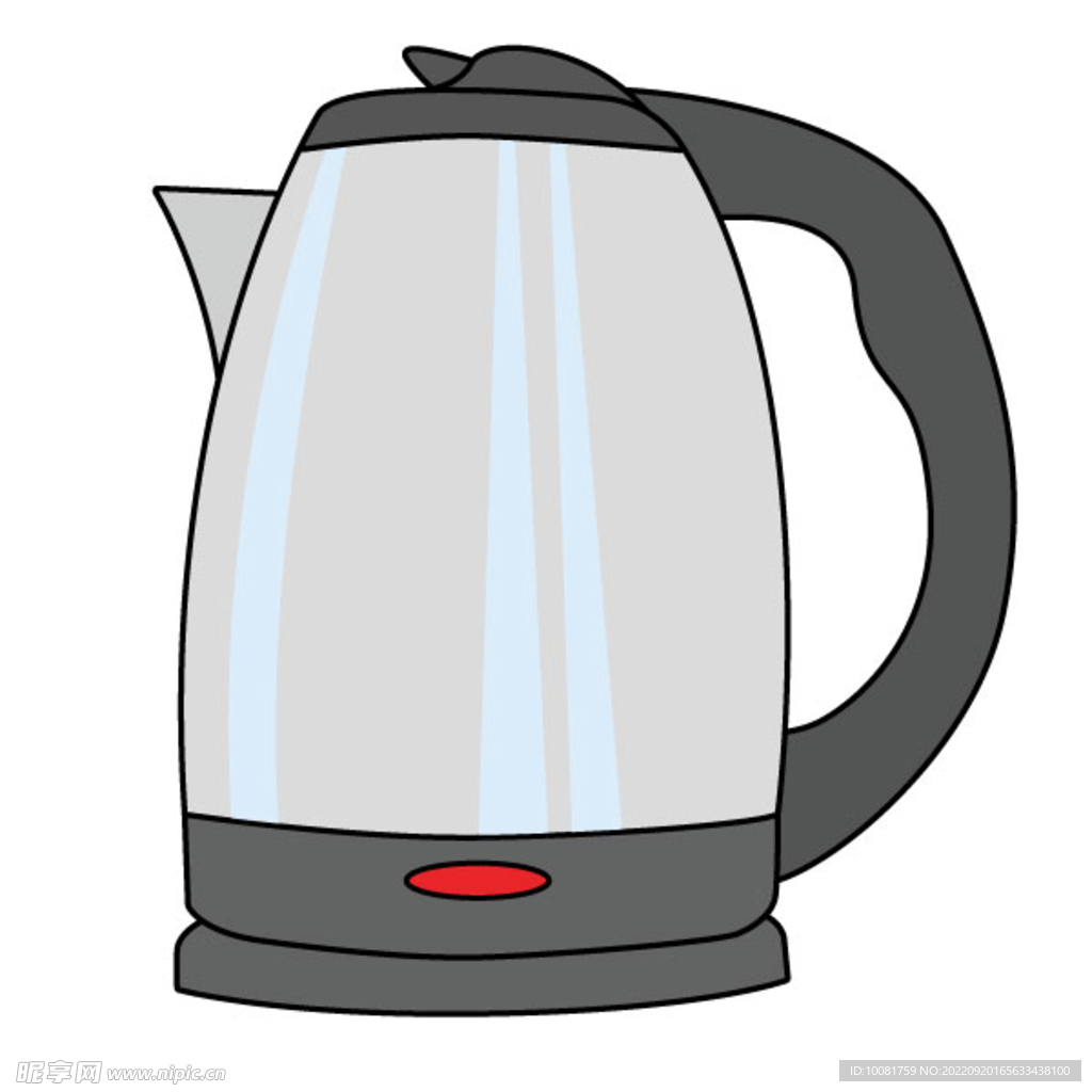 矢量热水壶
