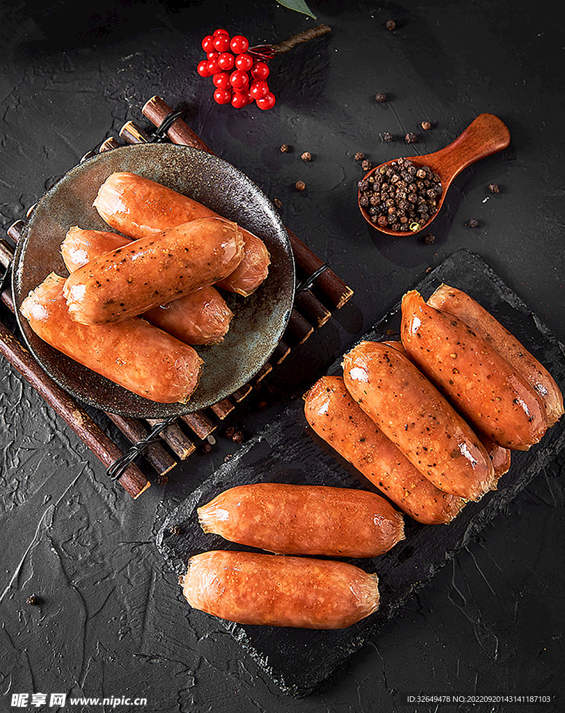 烤肠美食