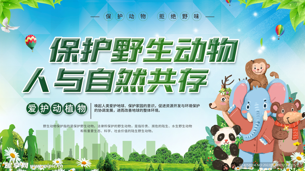 保护野生动物