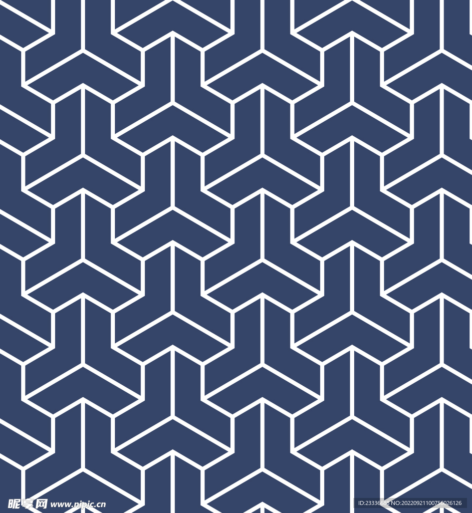 无缝拼接国风矢量素材