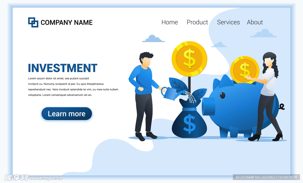 互联网扁平人物插画