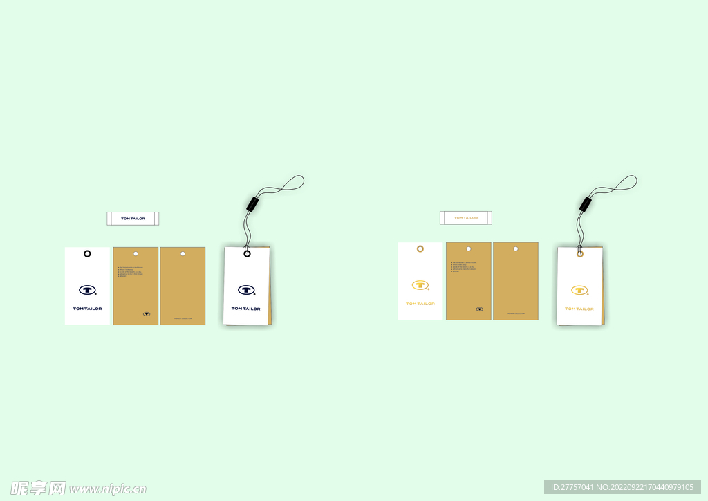 时尚 简约 商务吊牌