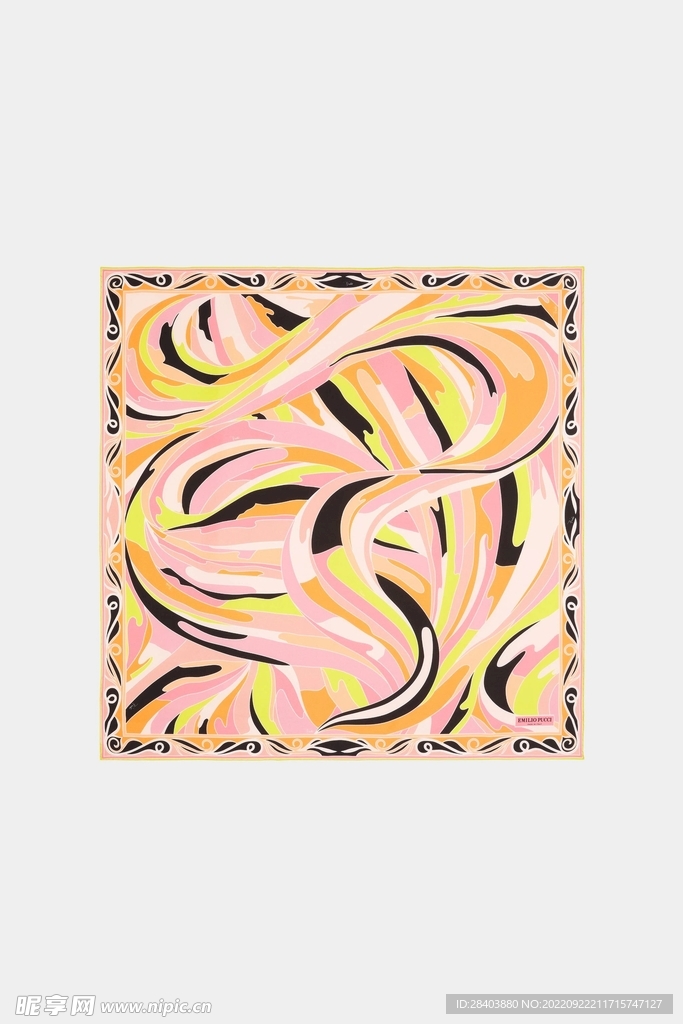 大牌  方巾  数码印花  